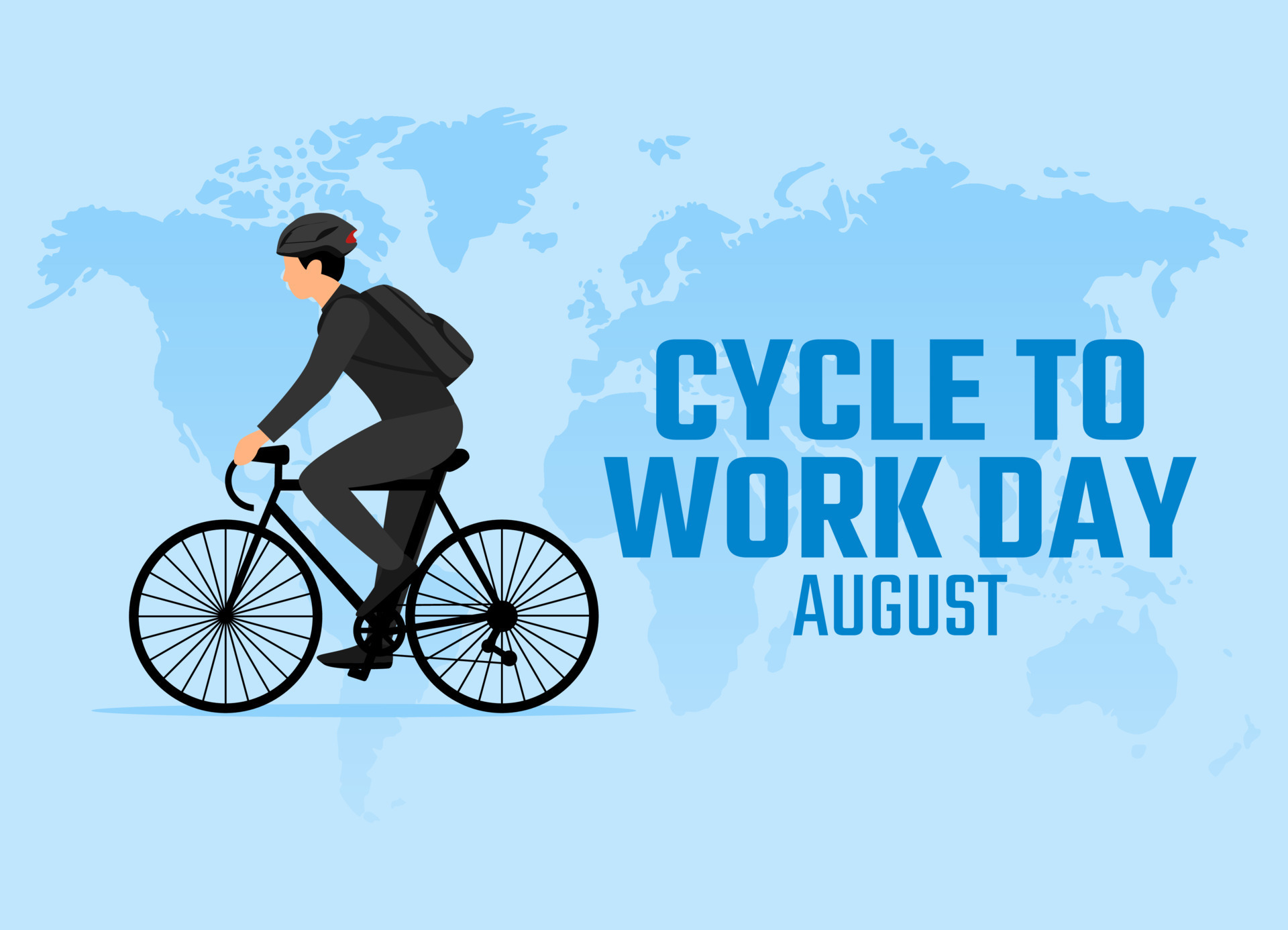 vector graphic of cycle to work day good for cycle to work day