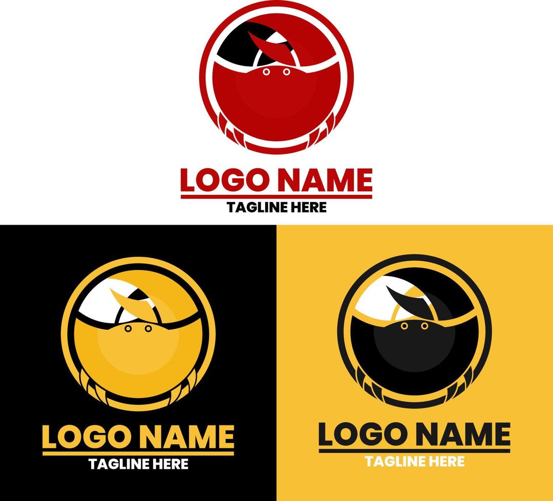 crab symbol logo, simple modern unique design logo vector