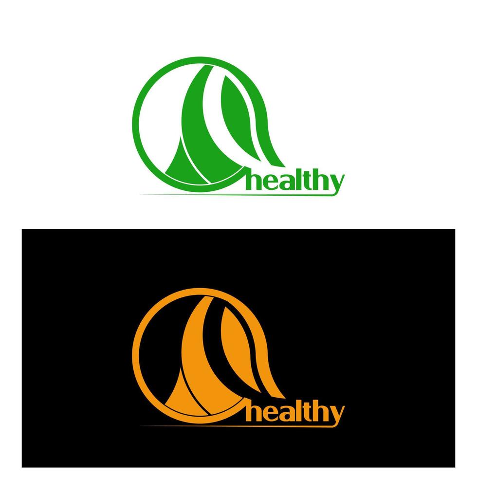 health logo, simple and modern unique design logo vector