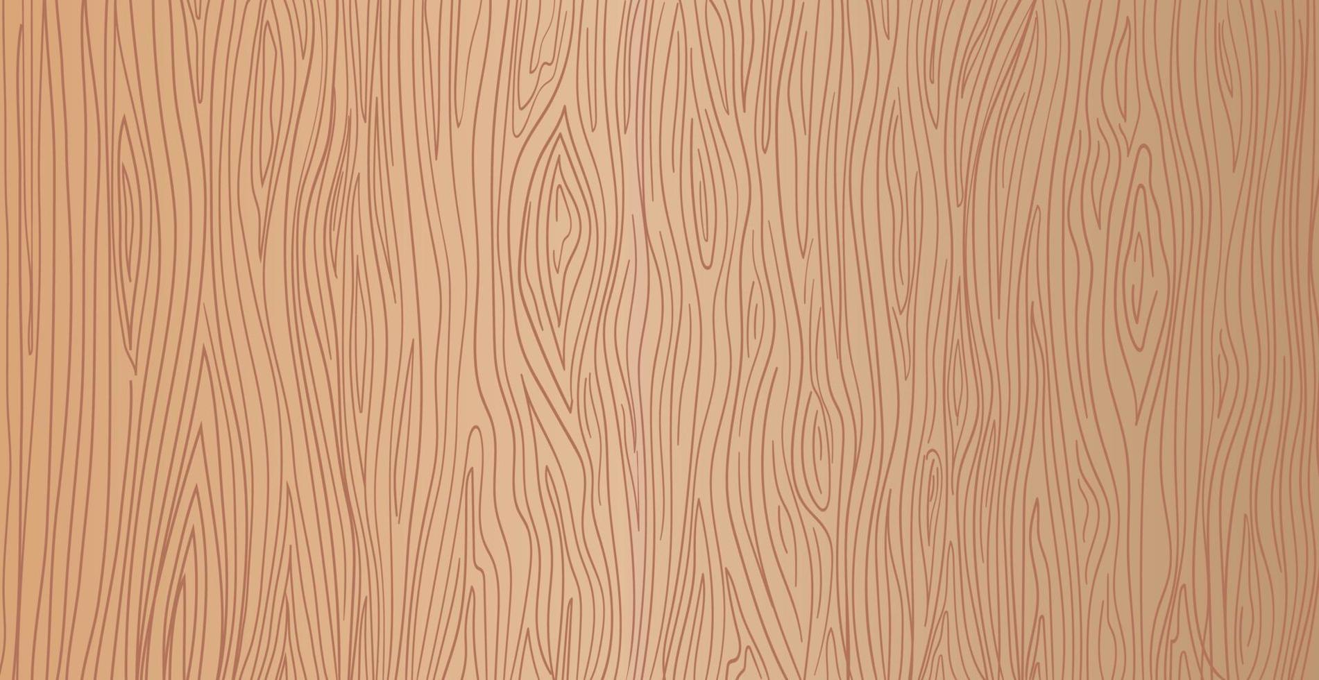 Panoramic texture of light wood with knots - Vector