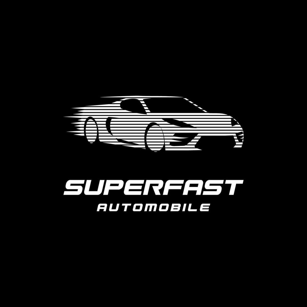 diseño de vector de coche rápido de velocidad de logotipo de supercoche