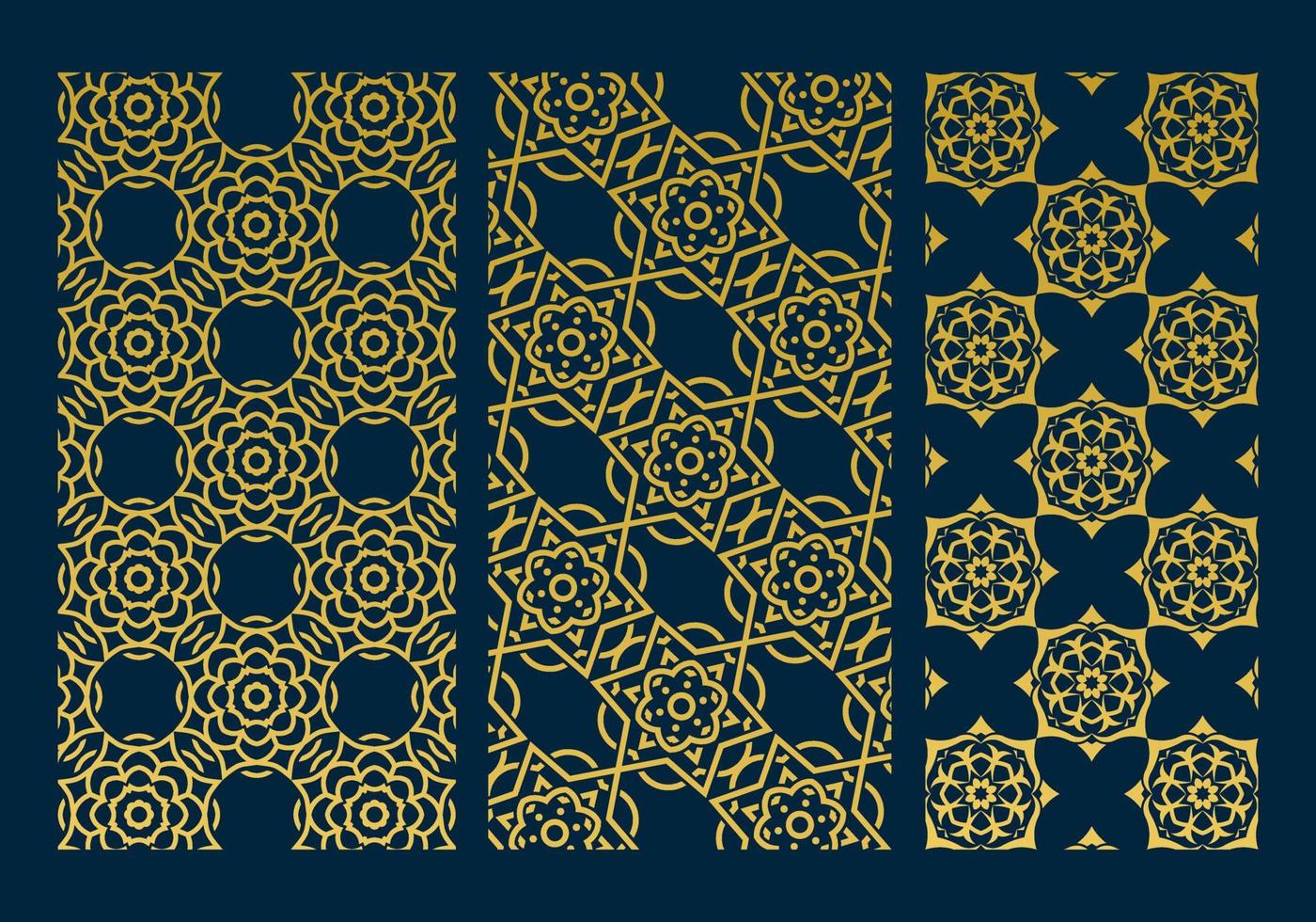 Simple arabic pattern mandala background vector