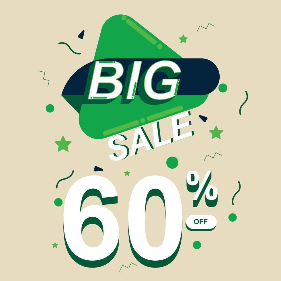 Big sale template up to for advertising promotion vector