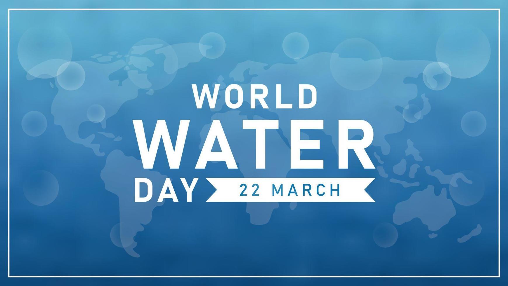 World water day illustration template background vector