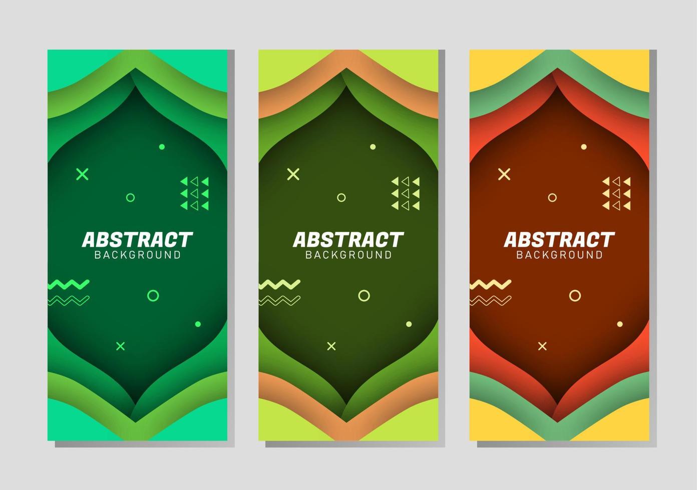 Colorful abstract fluid geometric gradient background vector