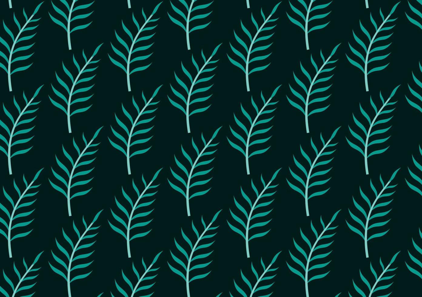 Set of seamless tropical leaves background Premium Vector