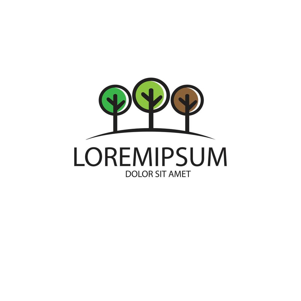 forest logo illustration vector