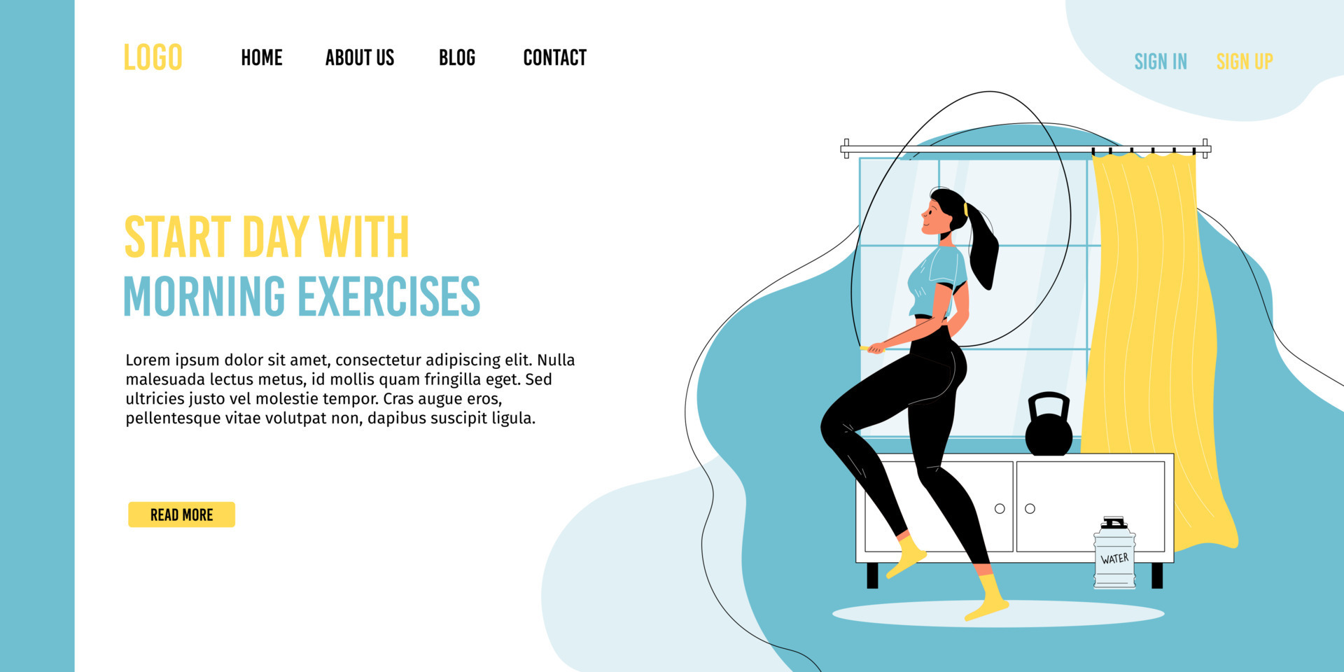 I morning exercises every day. I morning exercises every day