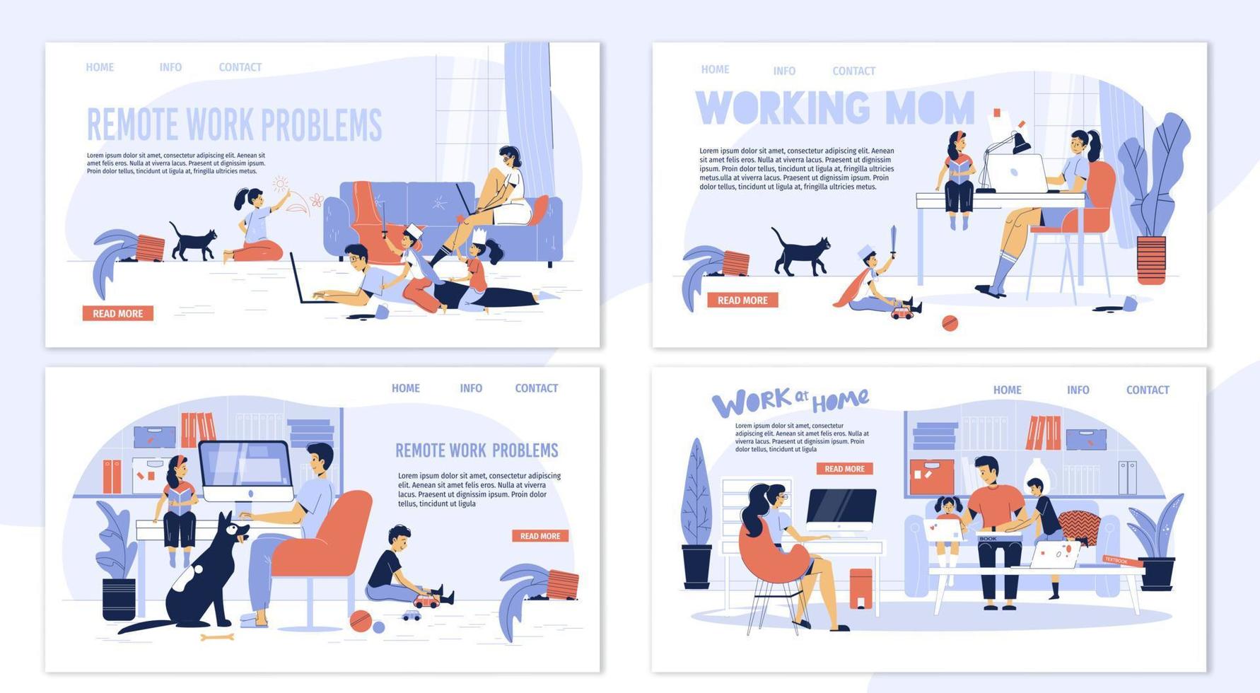 Work from home organization to avoid problem set vector