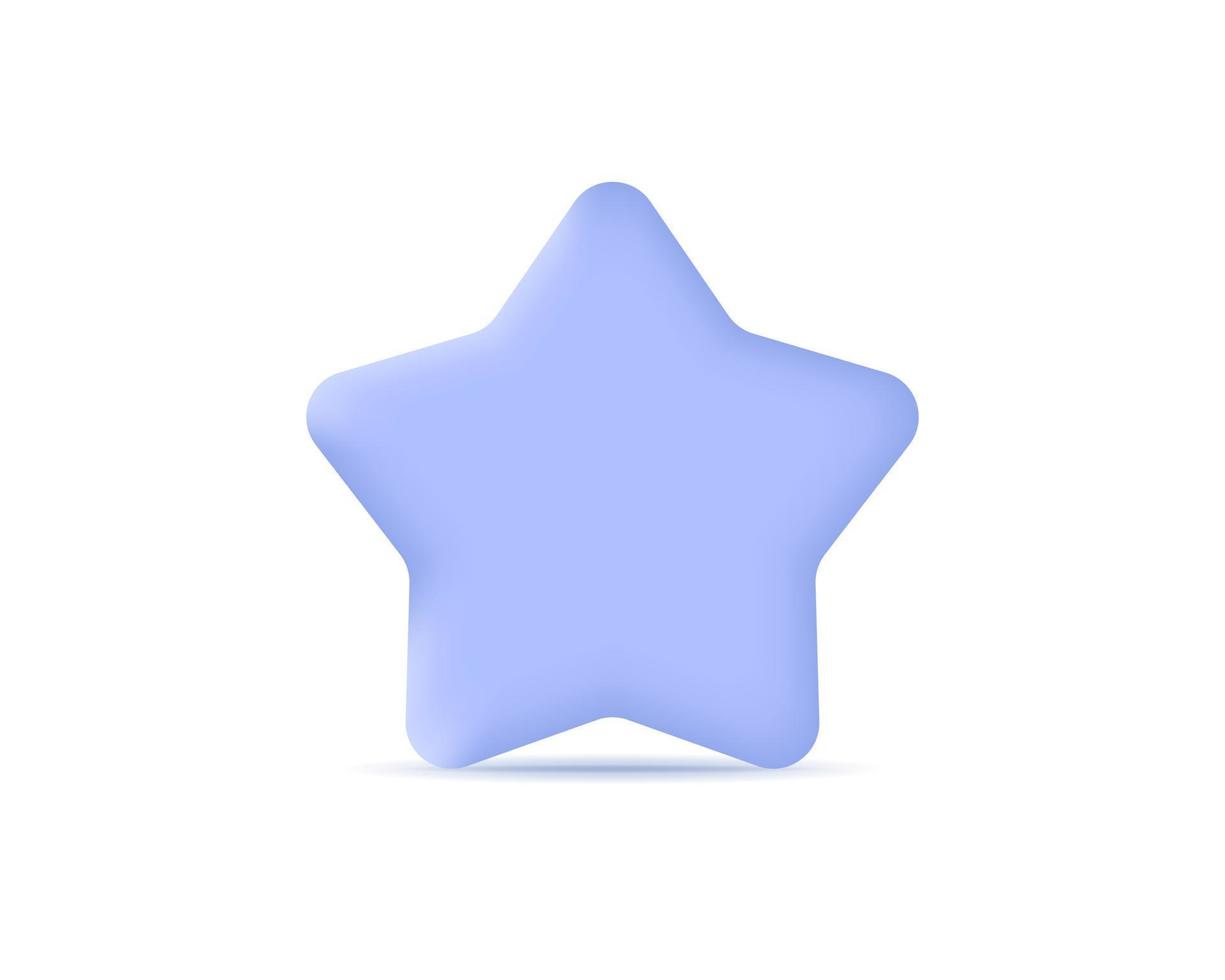 3d star realistic icon design illustrations. 3d render vector design concept