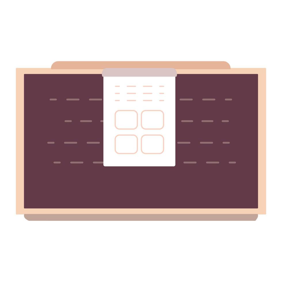 Board and flipchart for School and Presentation vector