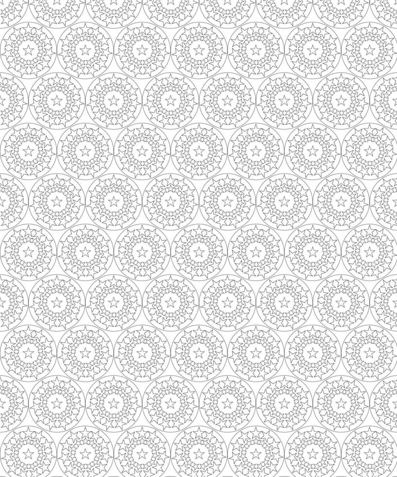 flower and leaves pattern coloring pages vector