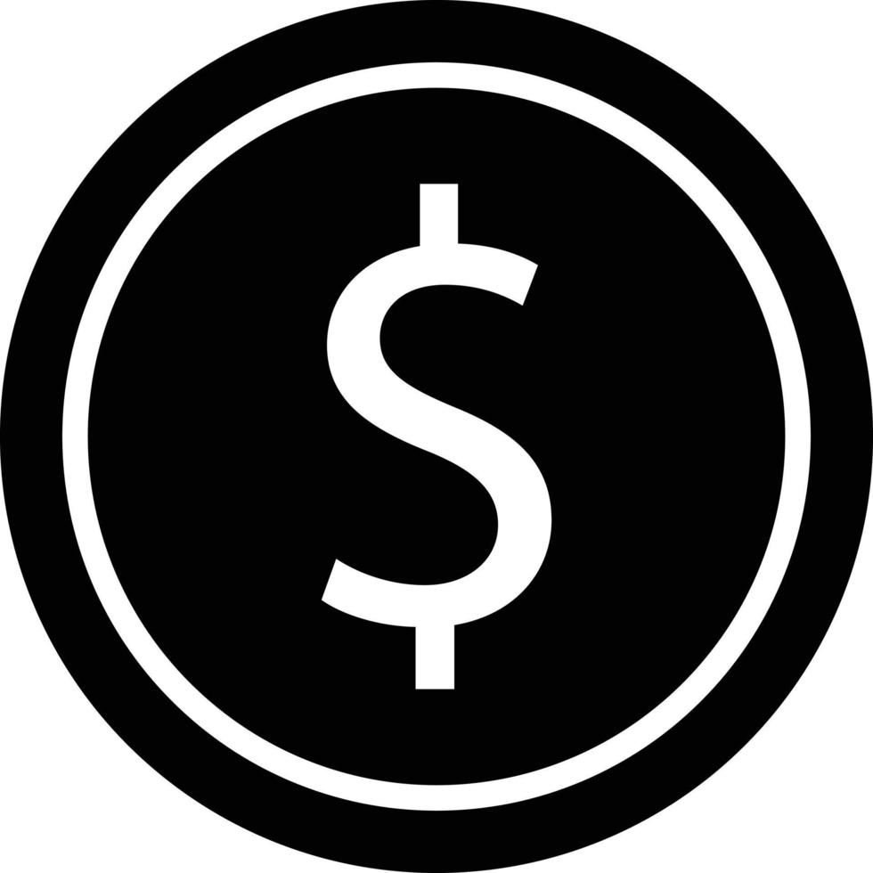 Dollar icon or coin icon vector illustration