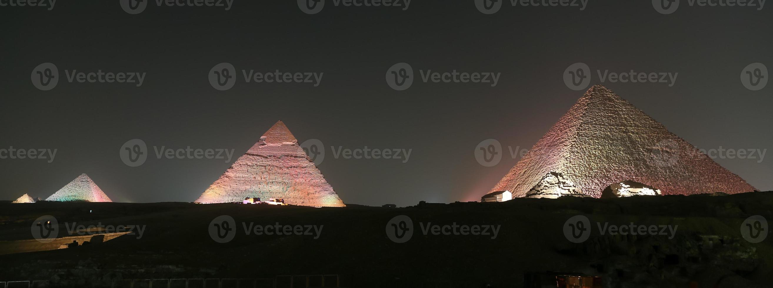 Giza Pyramid Complex in Cairo, Egypt photo