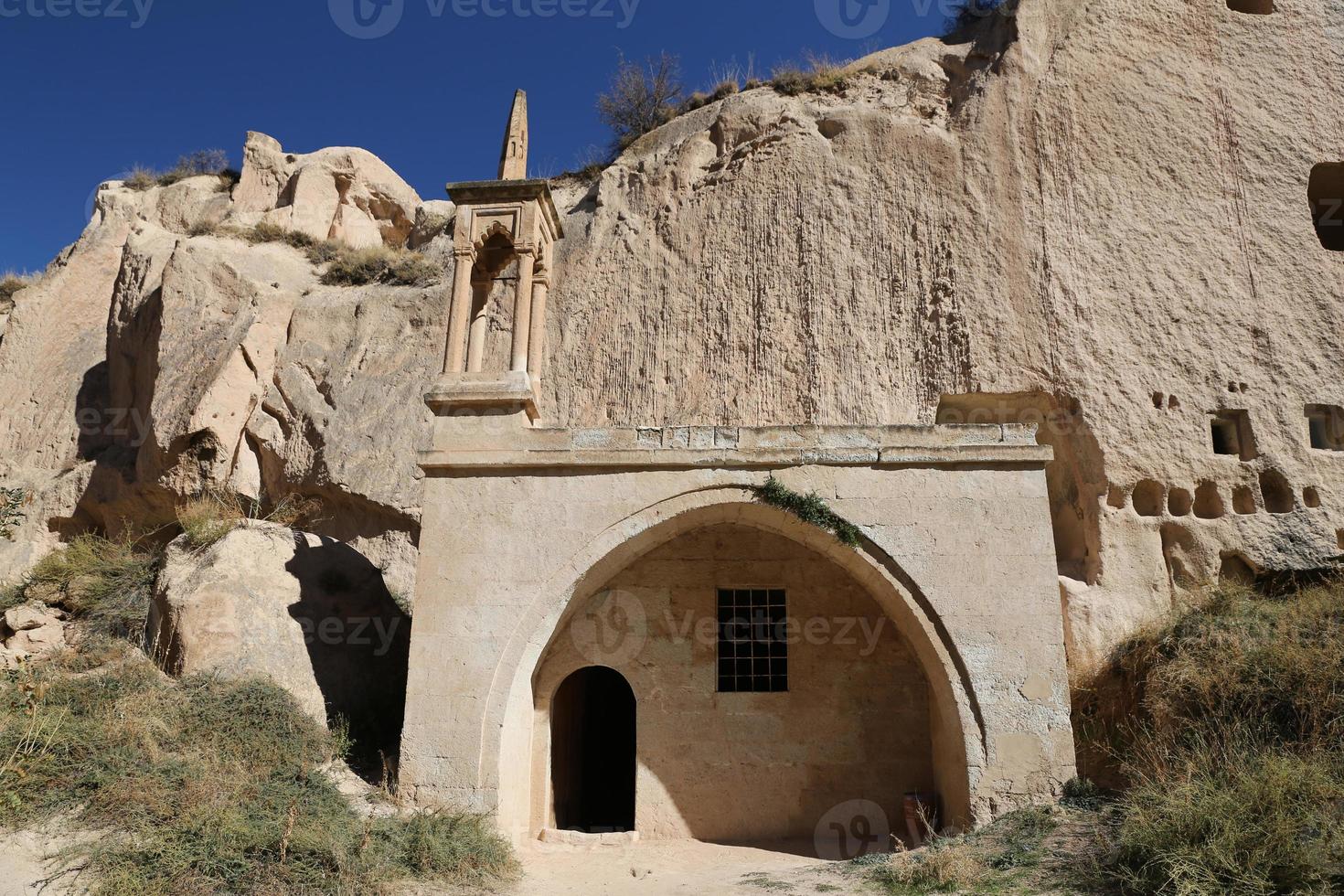 Zelve Mosque in Zelve Valley, Cappadocia, Nevsehir, Turkey photo