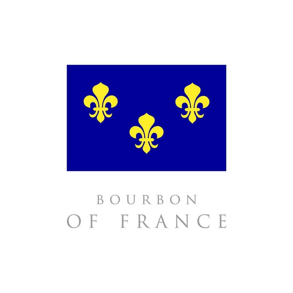 bourbon flag vector illustration