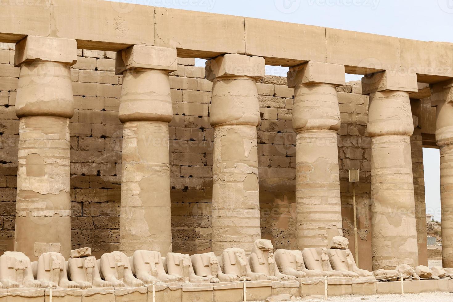 Columns in Karnak Temple, Luxor, Egypt photo