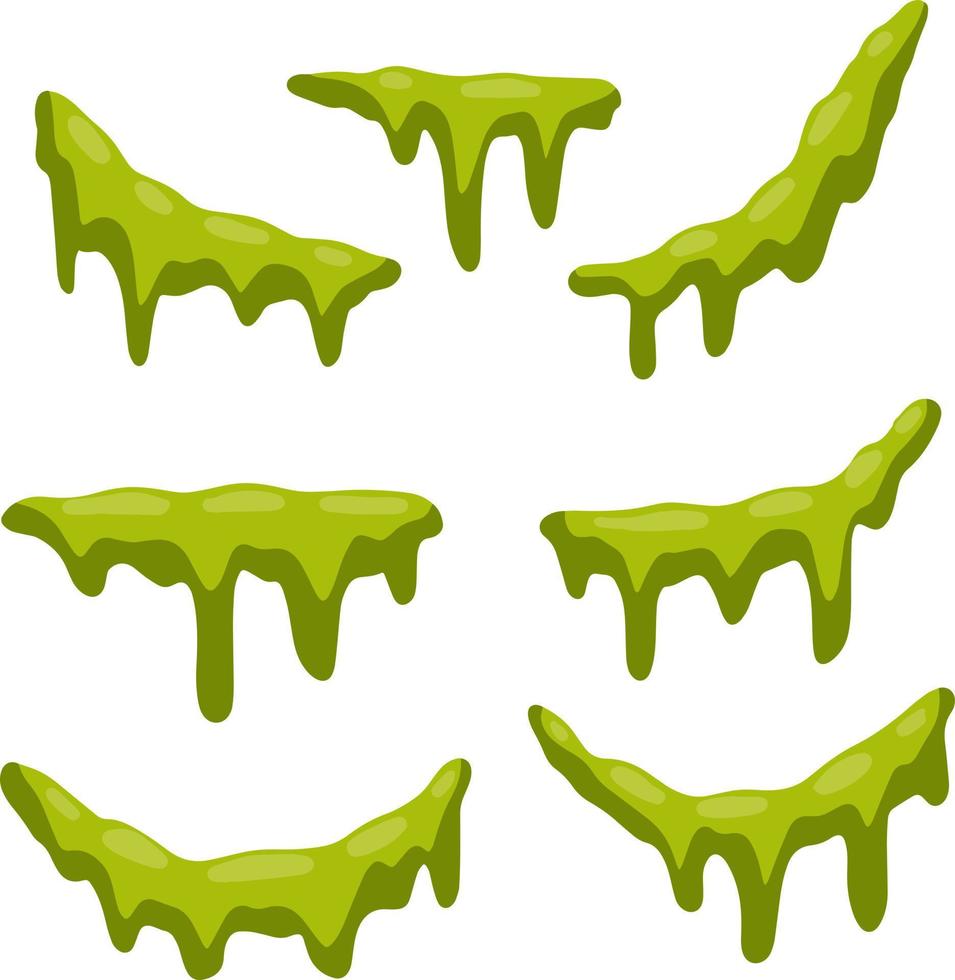 Green slime. Halloween decoration vector