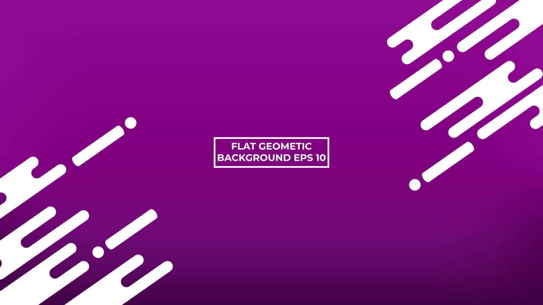 Violet Flat Geometric Background vector