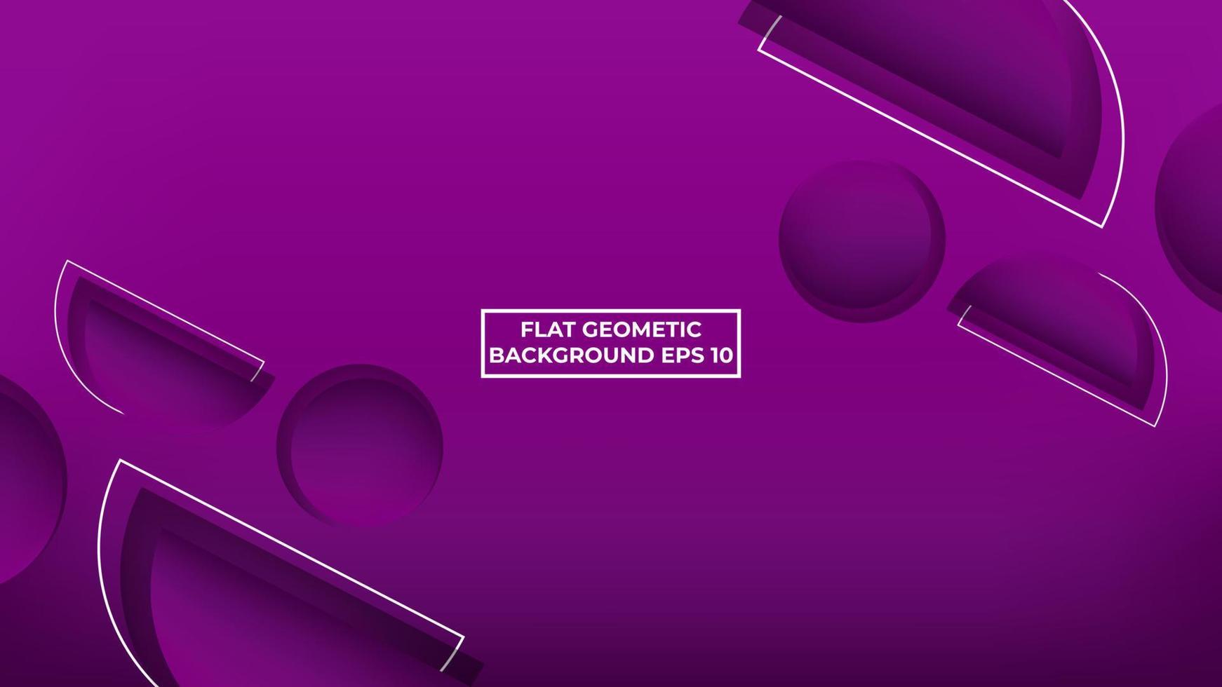 Violet Flat Geometric Background v2 vector