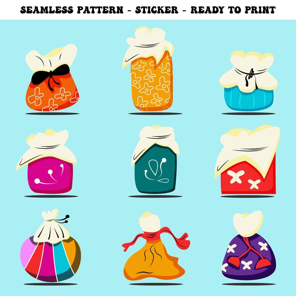 Chuseok Lucky Bag Element Bundle vector