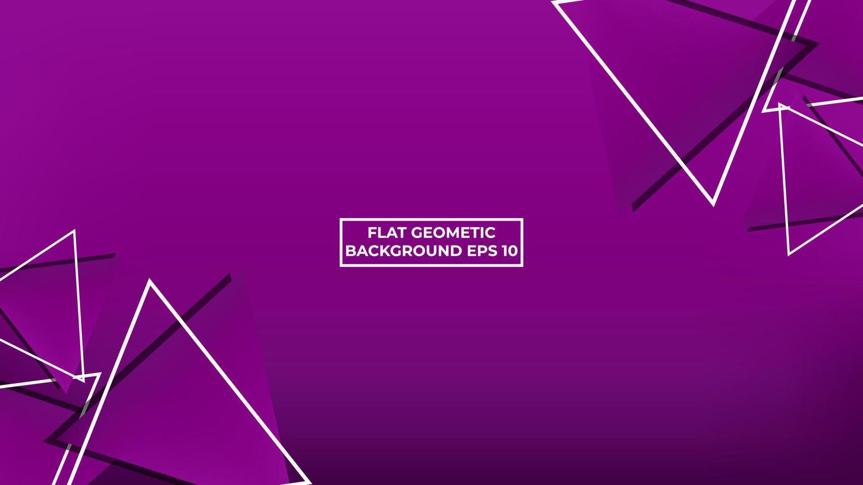 fondo geométrico plano violeta con triángulo vector