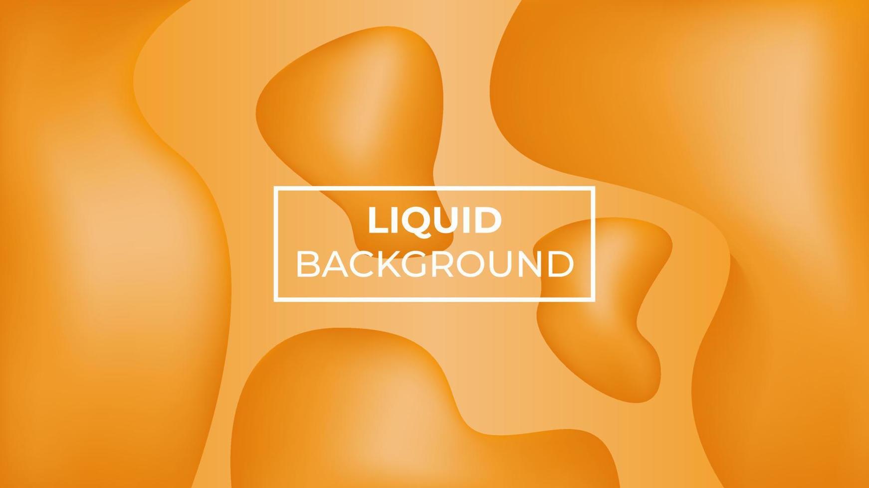 fondo líquido de color naranja, fácil de editar vector