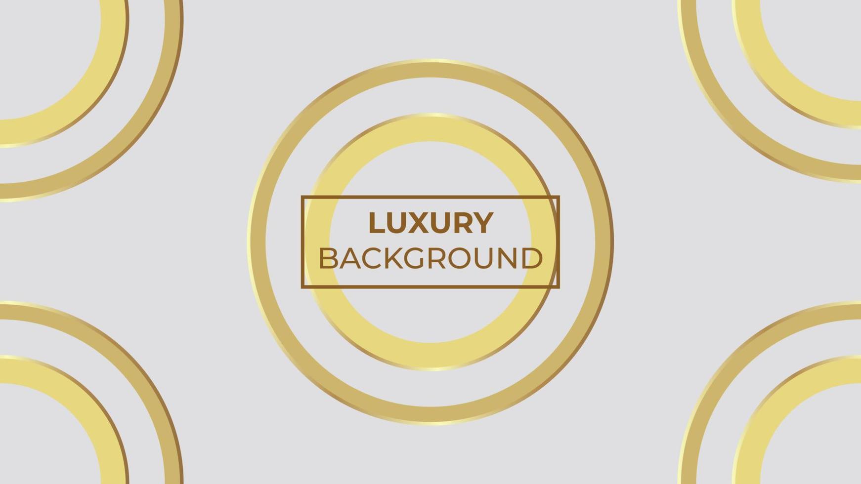 Luxury Background with golden overlapping circles, easy to edit vector