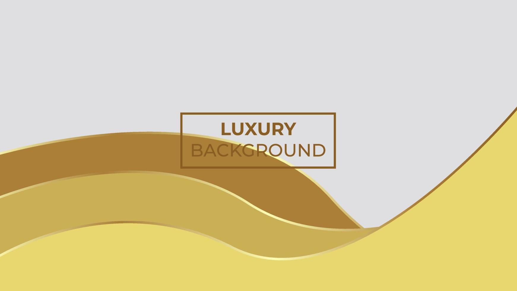 Luxury Background with three overlapping liquids in gold and silver colors, easy to edit vector