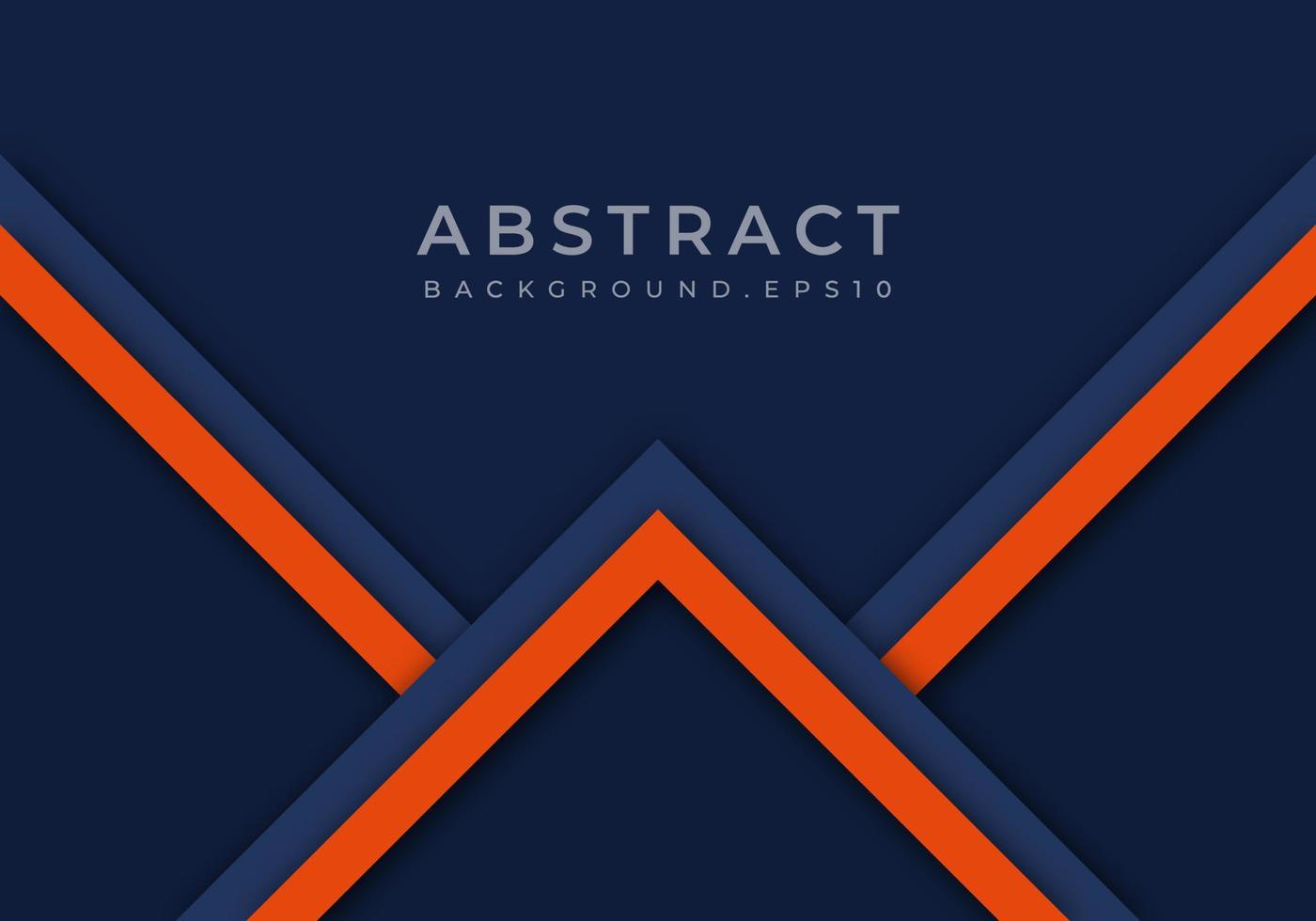 Abstract Orange Arrow Blue Shadow Line with Blank Space Design Modern Futuristic Background Geometric Overlap Layer Paper Cut Style vector