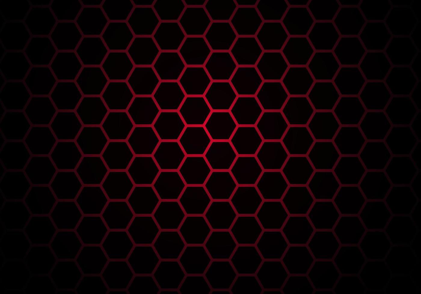 Abstract Red Light Hexagon Line in Grey Modern Luxury Futuristic Background vector