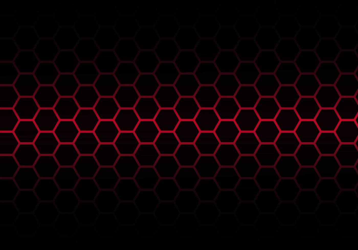 Abstract Red Light Hexagon Line in Grey Modern Luxury Futuristic Background vector