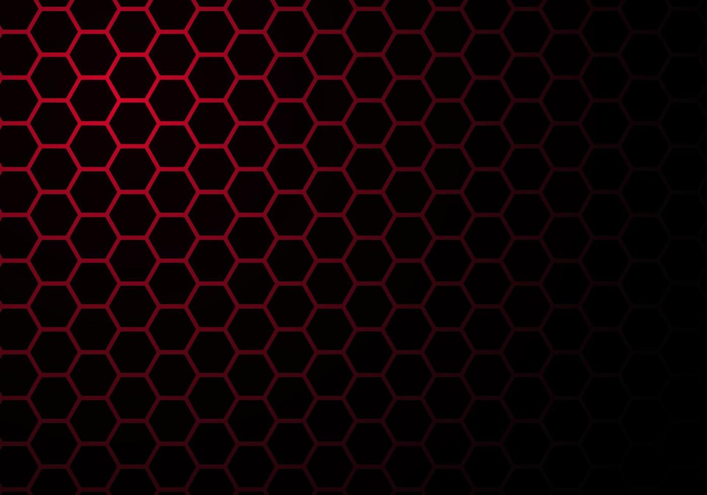 Abstract Red Light Hexagon Line in Grey Modern Luxury Futuristic Background vector