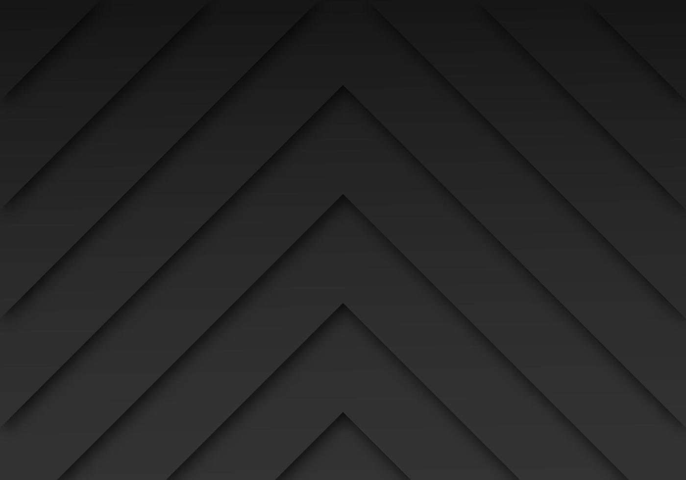 Abstract Black Metallic Tech Fold Shadow Layout Modern Template Background vector