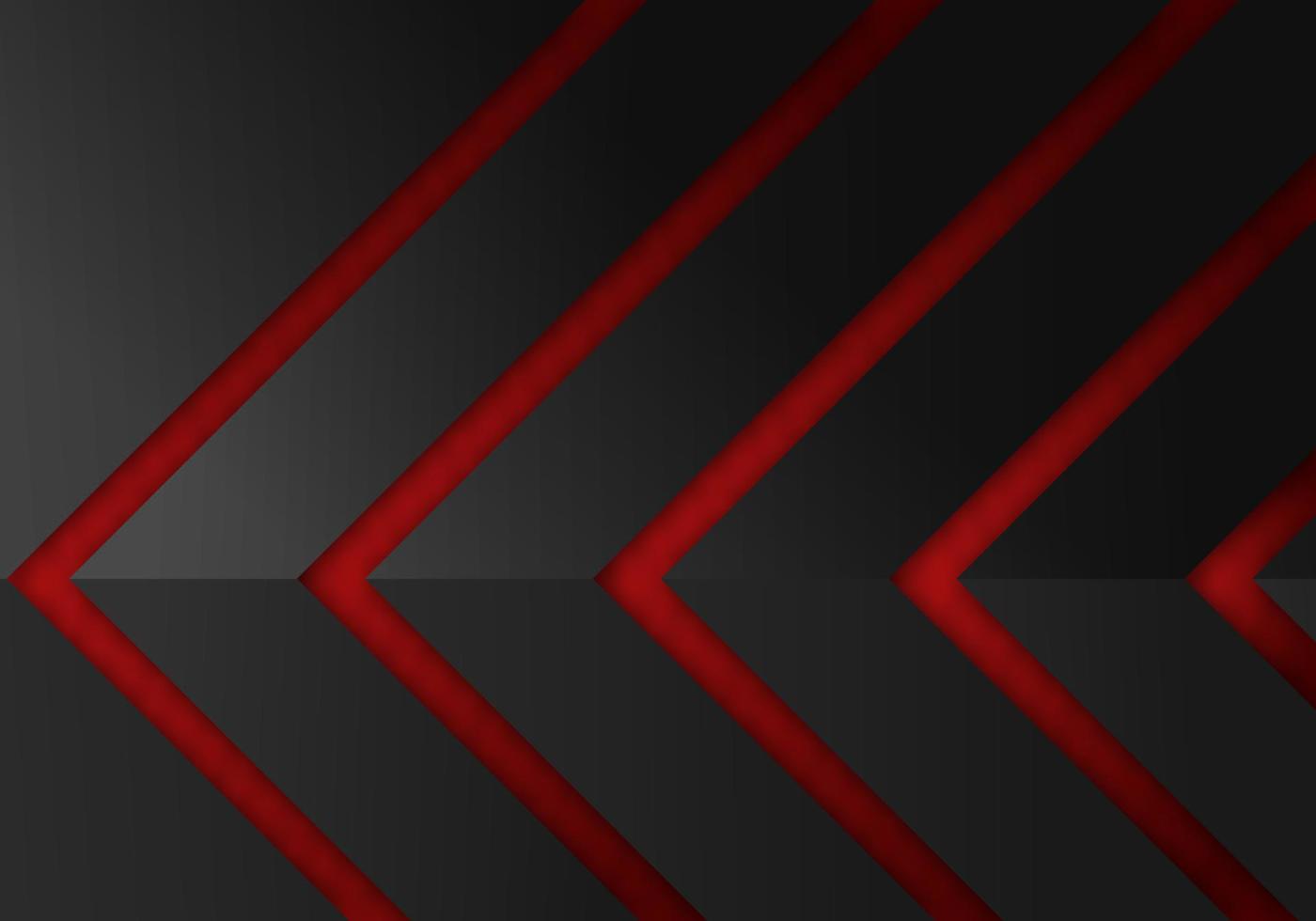 Abstract Red Arrow Dark Grey Shadow Line with Blank Space Design Modern Futuristic Background Geometric Overlap Layer Paper Cut Style vector