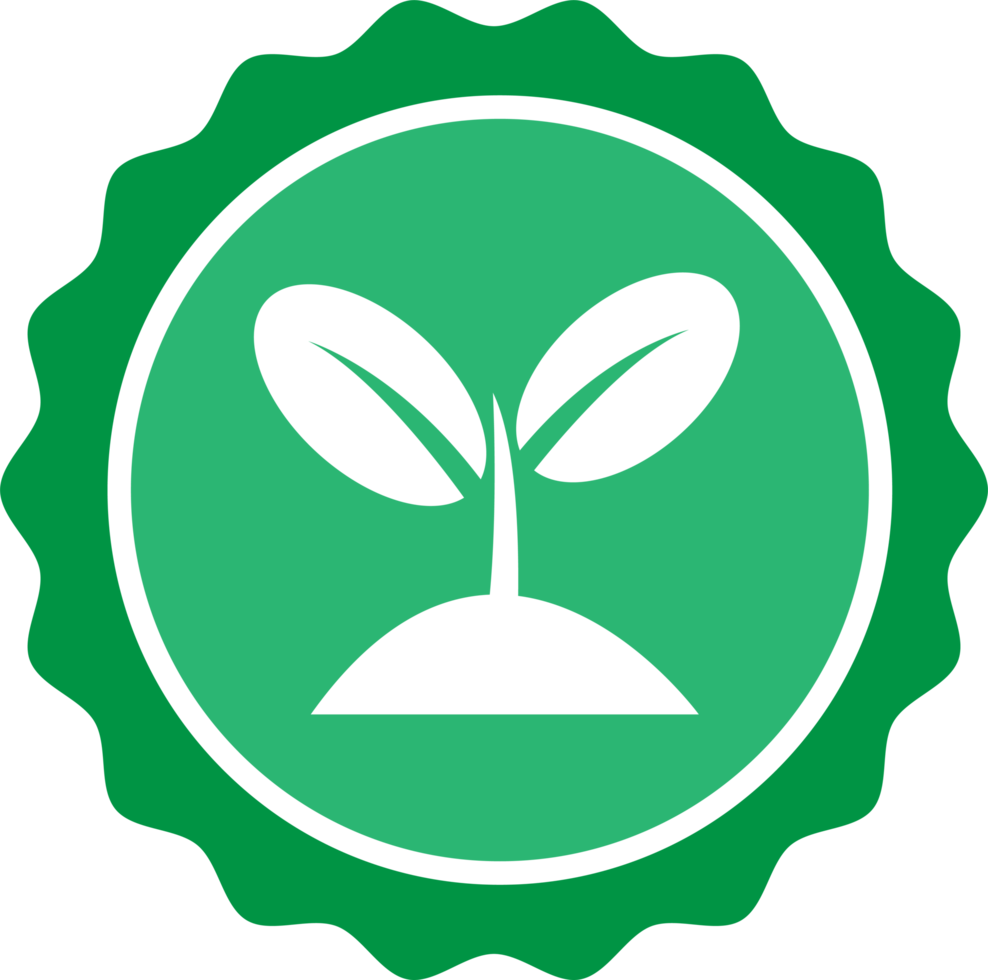 diseño de signo de concepto de icono de árbol de planta png