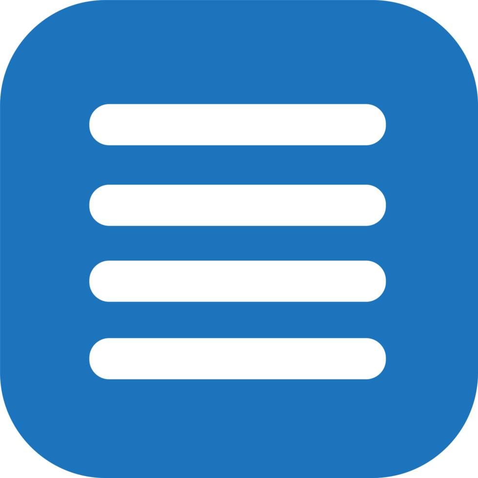 App-Menü-Symbol-Zeichen-Symbol-Design png