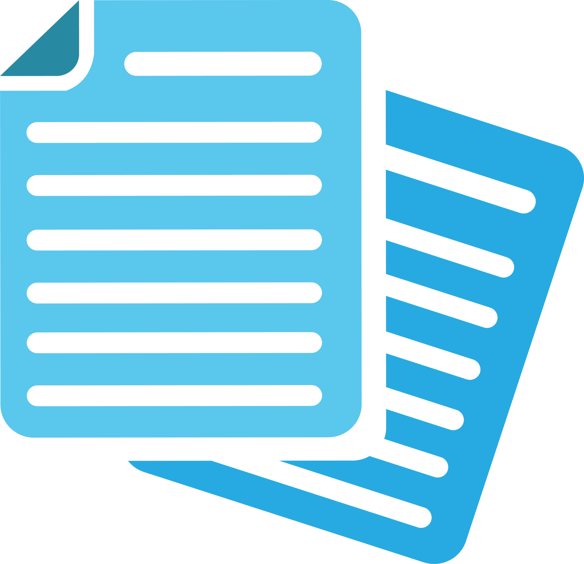 Blue File Icon Png