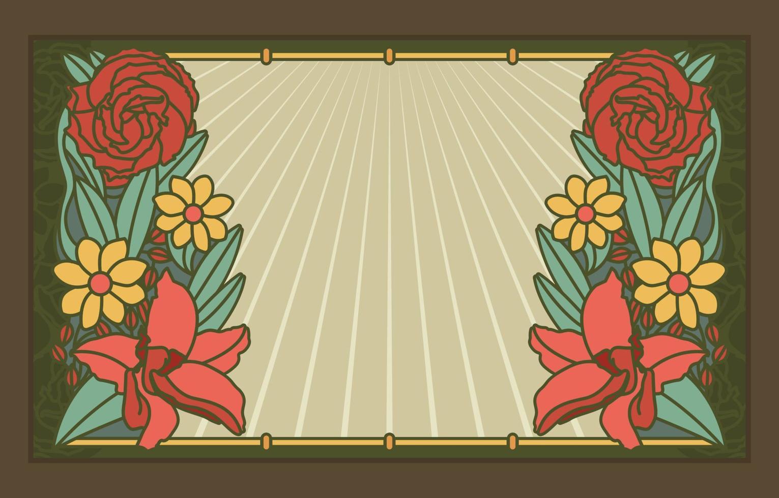 Art Nouveau Simple Background vector