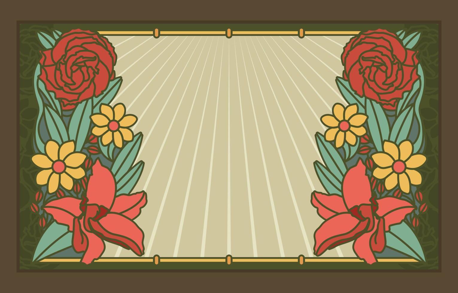 Art Nouveau Simple Background vector