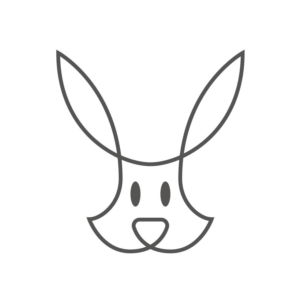 Rabbit Animal Logo or Icon vector