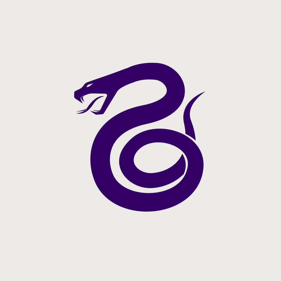 símbolo de icono de logotipo de serpiente vector