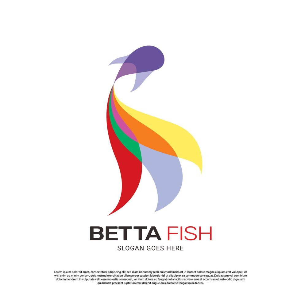 diseño de plantilla de logotipo de betta hobby fish vector