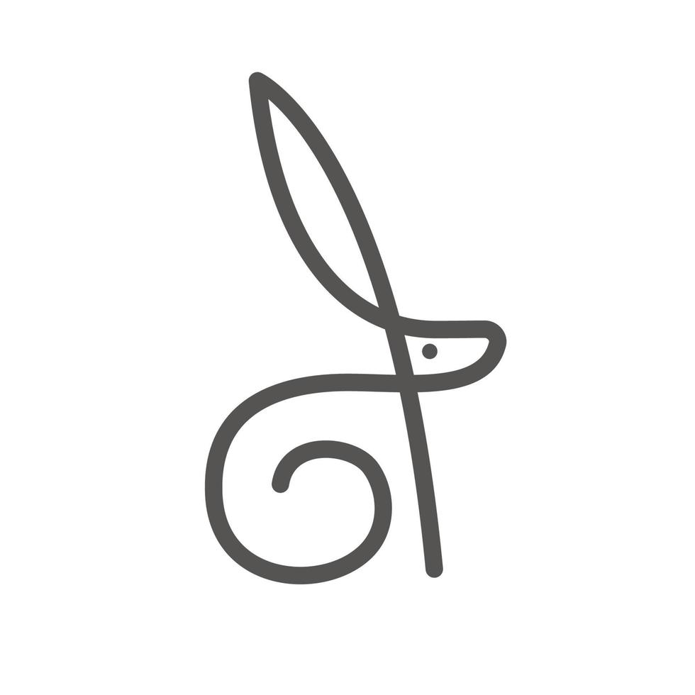 Rabbit Animal Logo or Icon vector