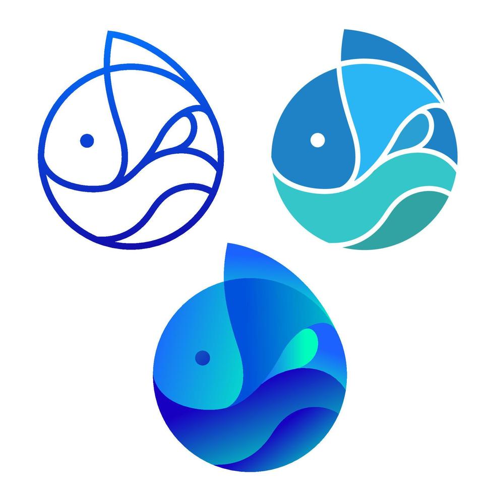 Fish Logo Icon Symbol vector