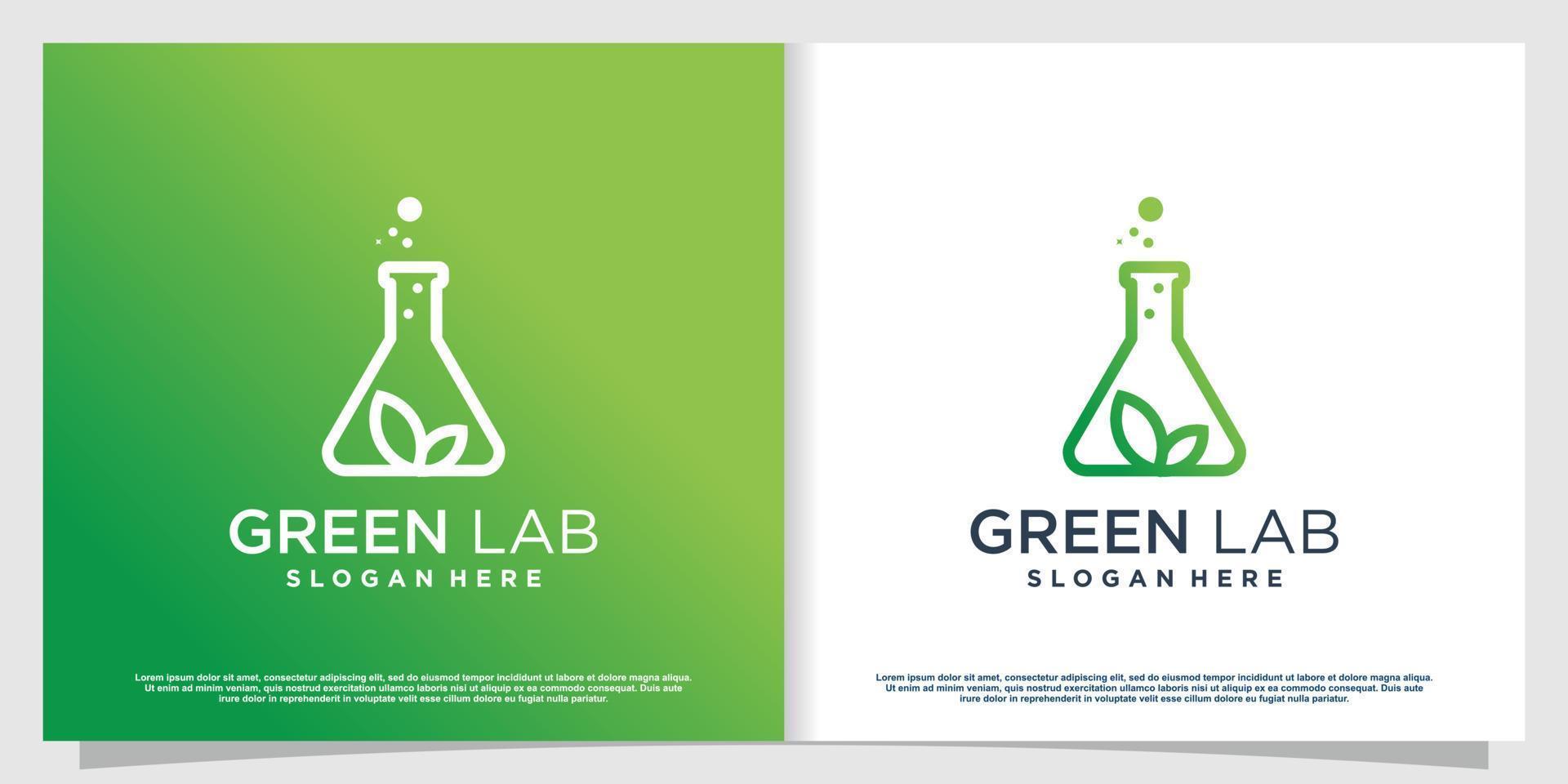 Labs logo with creative element style Premium Vector part 5