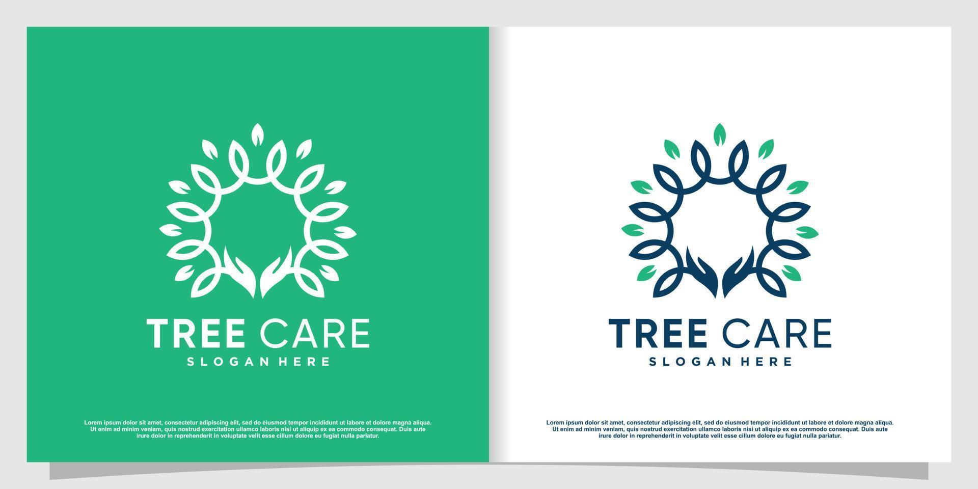 Tree life logo with modern human style Premium Vector part 2