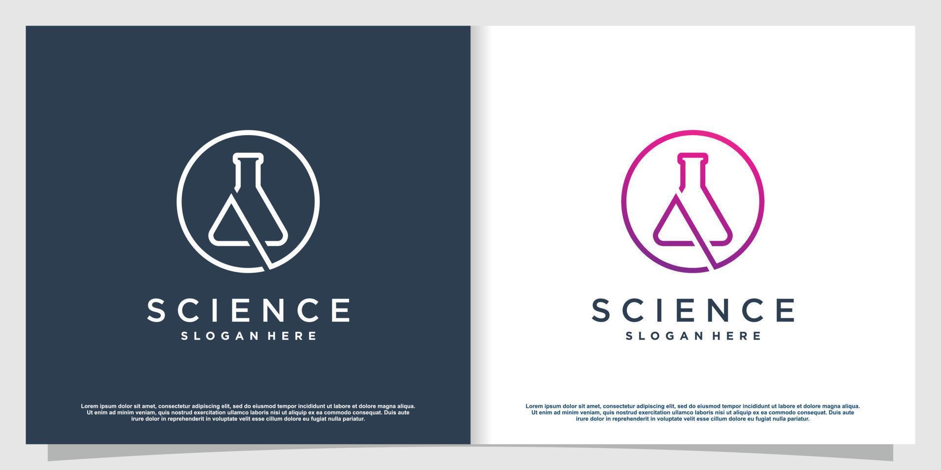 Labs logo with creative element style Premium Vector part 1