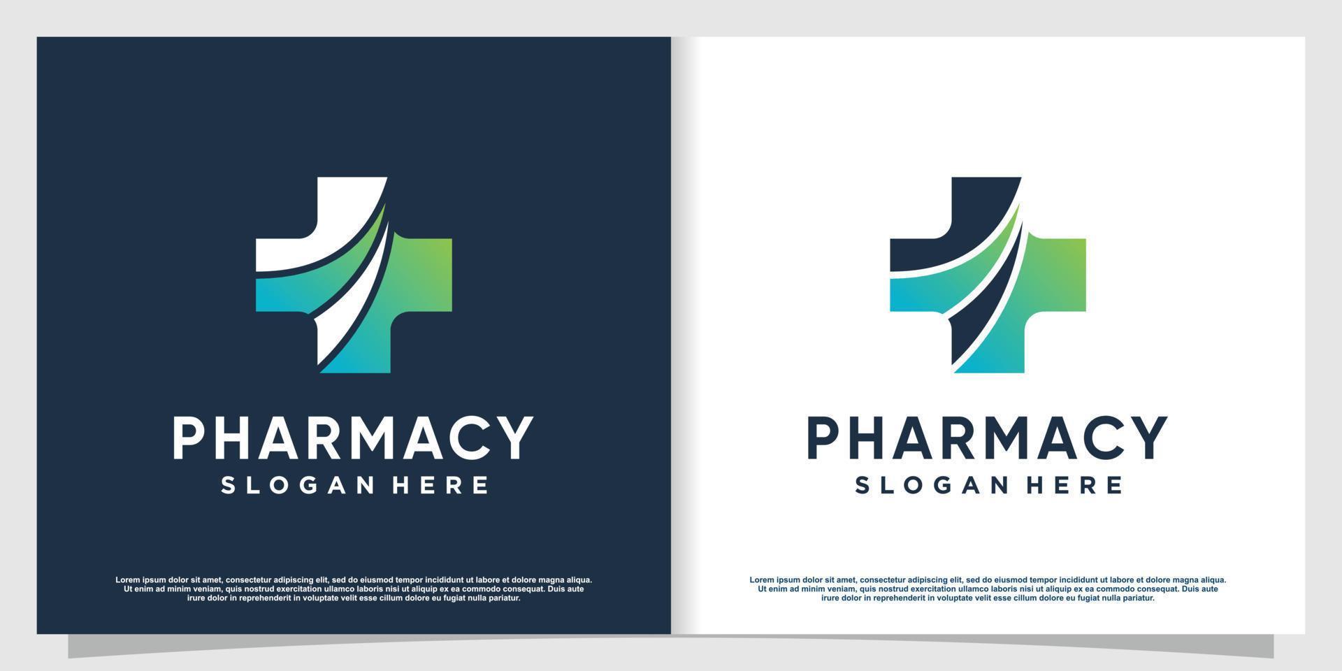 logotipo médico con elemento creativo moderno premium vector parte 3