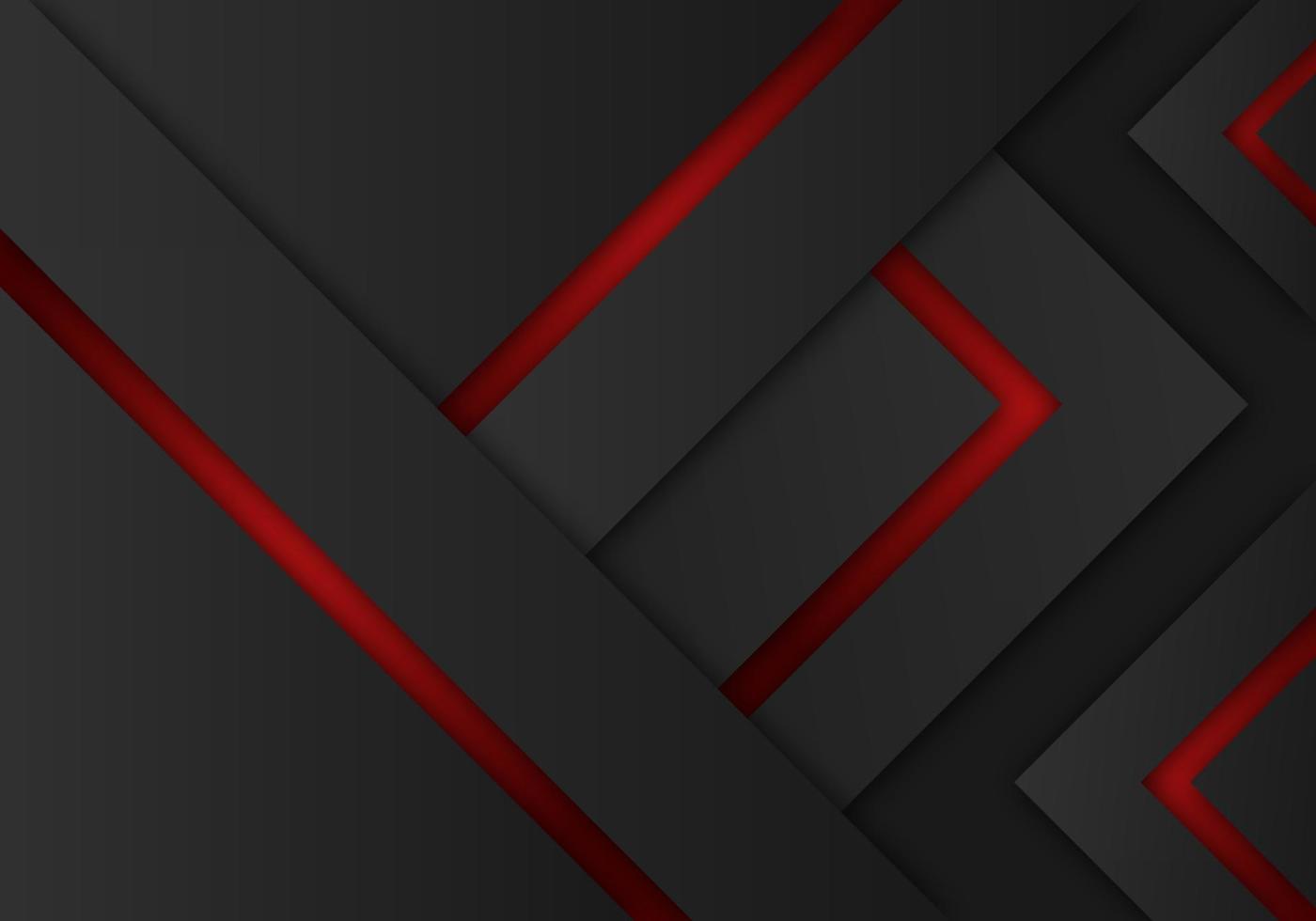 Abstract Red Arrow Dark Grey Shadow Line with Blank Space Design Modern Futuristic Background Geometric Overlap Layer Paper Cut Style vector